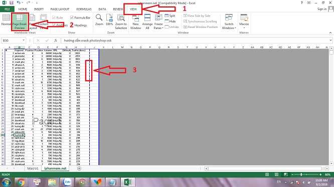 Cách khắc phục in không hết trang trong Excel