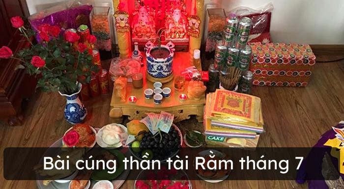 Bài cúng Thần tài Rằm tháng 7