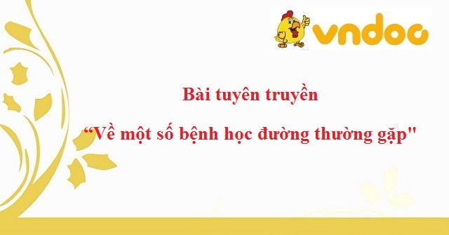 Bài tuyên truyền “Về một số bệnh học đường thường gặp”