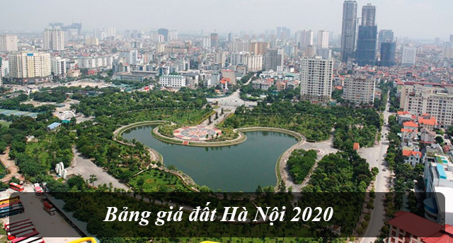 Bảng giá đất Hà Nội 2021