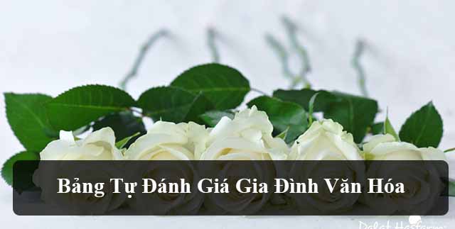 Bảng tự đánh giá Gia đình văn hóa