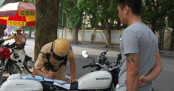 Biên bản tịch thu tang vật, phương tiện vi phạm hành chính trong lĩnh vực giao thông