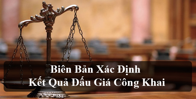 Biên bản xác định kết quả đấu giá công khai