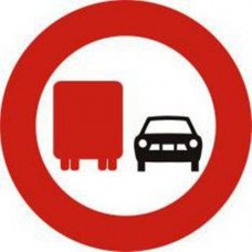 Biển báo cấm ô tô tải vượt P126