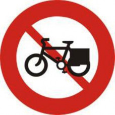 Biển báo cấm xe đạp thồ P110b