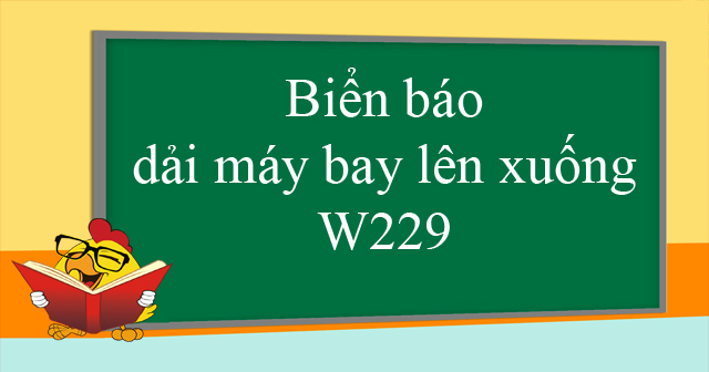 Biển báo dải máy bay lên xuống W229