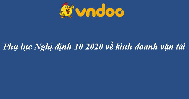 Biểu mẫu nghị định 10 2020
