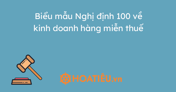 Biểu mẫu Nghị định 100 2020