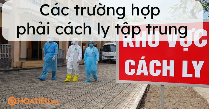 Các trường hợp phải cách ly tập trung