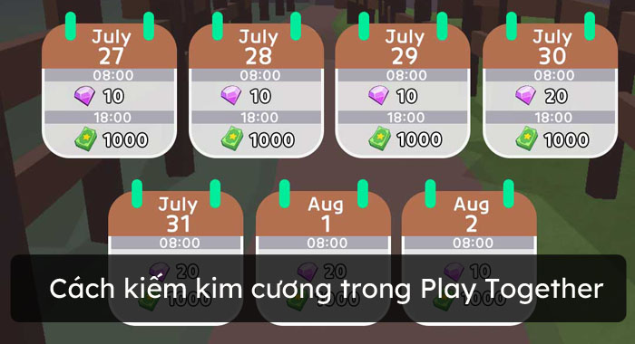 Cách kiếm kim cương trong Play Together