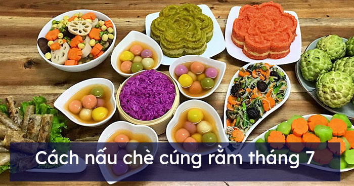 Cách nấu chè cúng rằm tháng 7