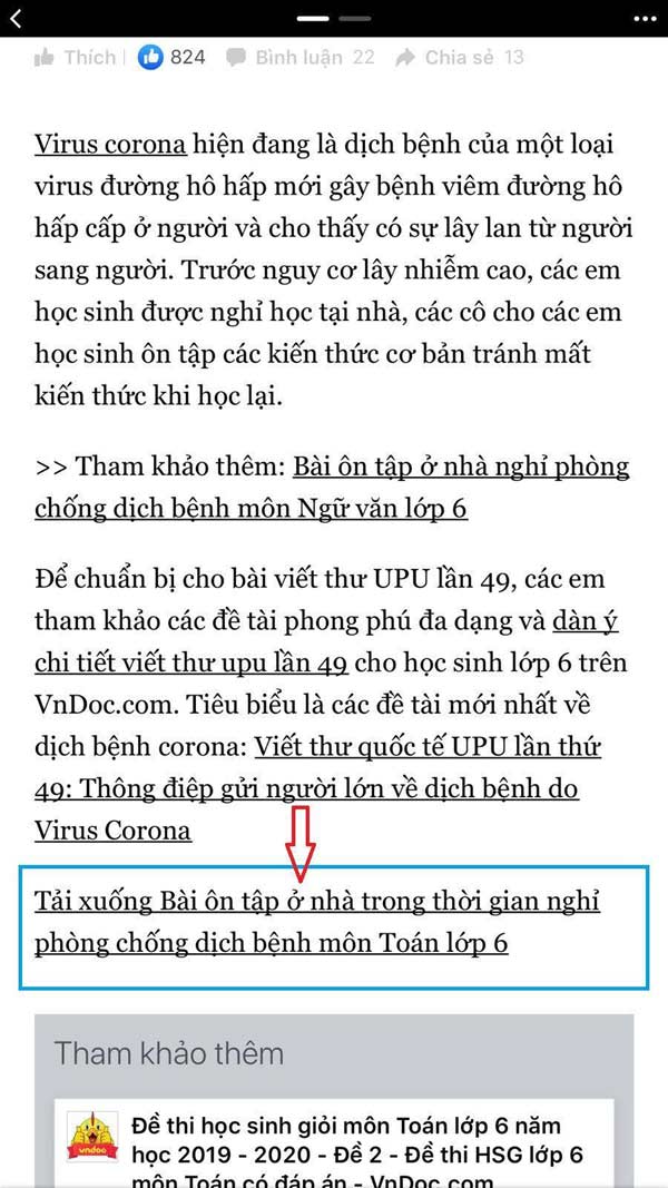 Cách tải tài liệu hoatieu.vn trên điện thoại