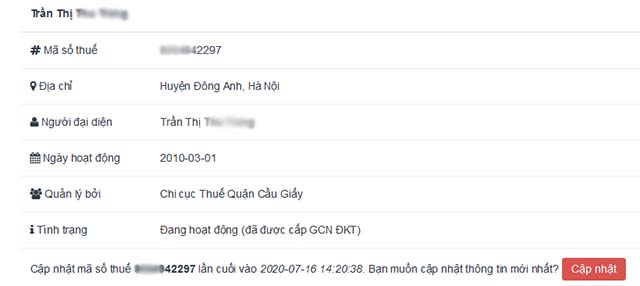 Tra cứu MST online