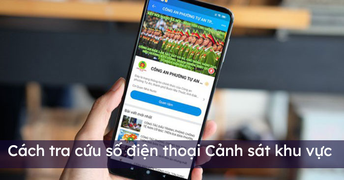 Cách tra cứu số điện thoại Cảnh sát khu vực bằng Zalo