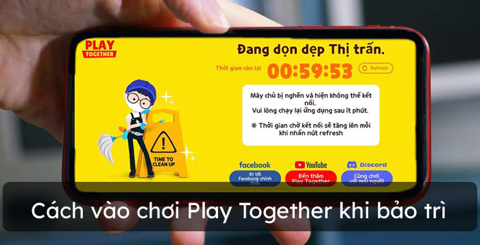 Cách chơi Play Together khi bị bảo trì