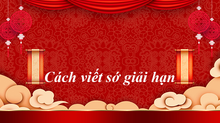 Cách viết sớ giải hạn 2021
