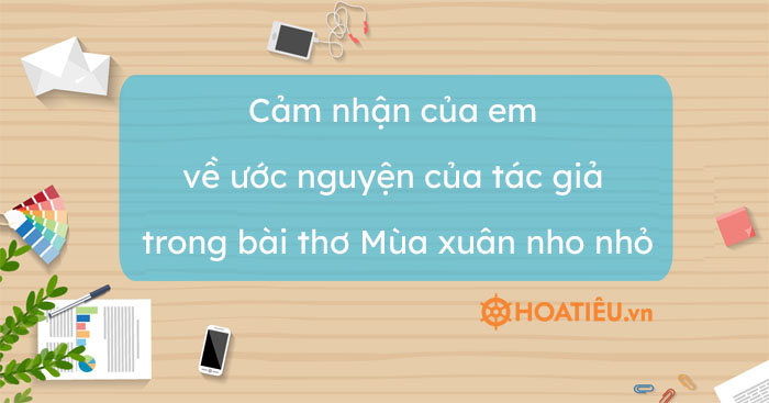 Cảm nhận của em về ước nguyện của tác giả trong bài thơ Mùa xuân nho nhỏ (3 mẫu)