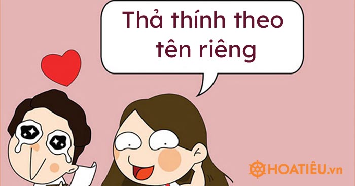 Cap thả thính bằng tên