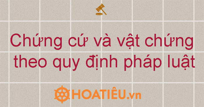 Chứng cứ và vật chứng theo quy định pháp luật