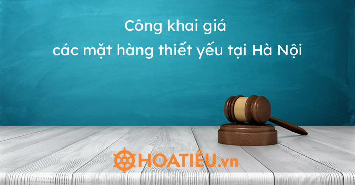 Công khai giá các mặt hàng thiết yếu tại Hà Nội