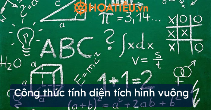 Công thức tính diện tích hình vuông