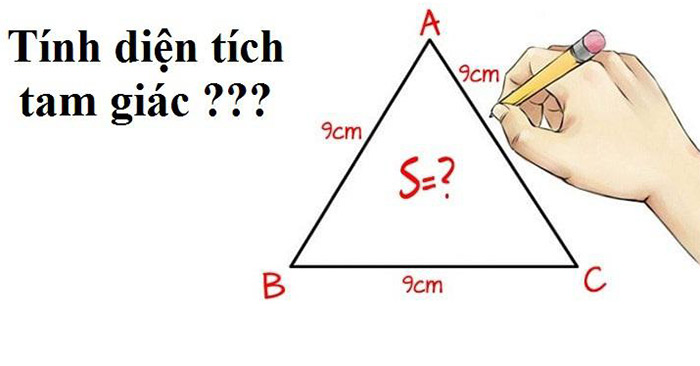Công thức tính diện tích tam giác