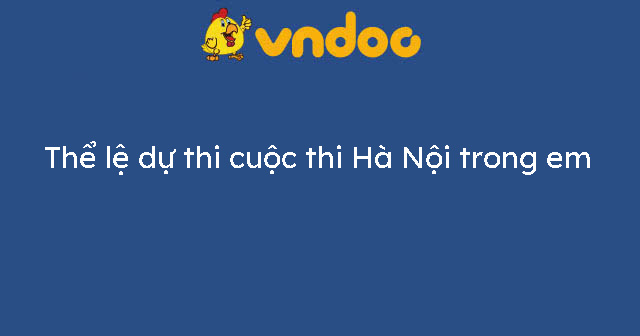 Cuộc thi Hà Nội trong em 2020