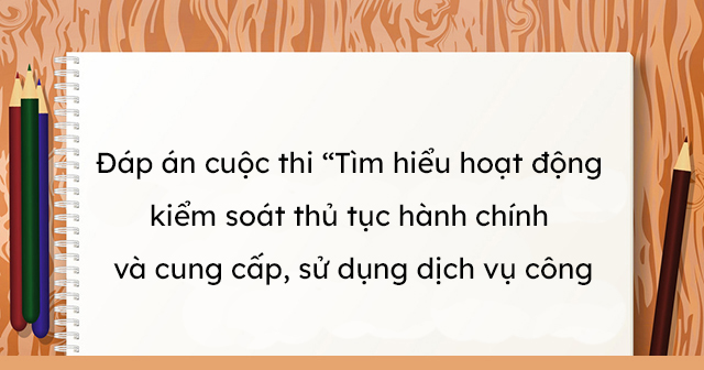 Đáp án Cuộc thi Tìm hiểu dịch vụ công trực tuyến Nghệ An