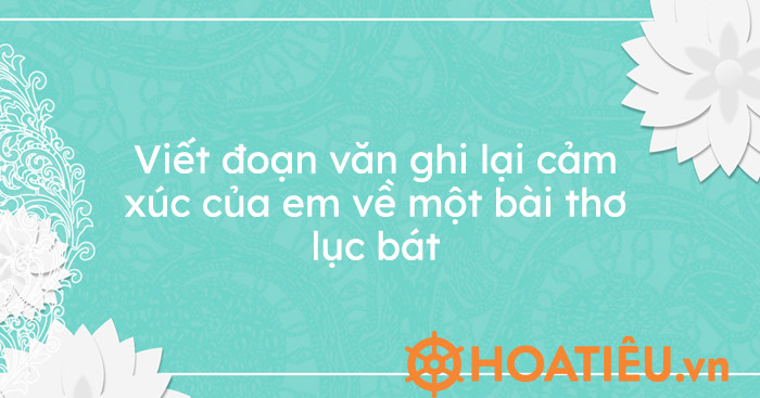Viết đoạn văn ghi lại cảm xúc của em về một bài thơ lục bát hay nhất