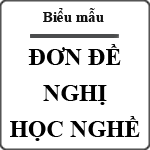 Đơn đề nghị học nghề