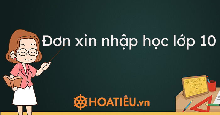 Đơn xin nhập học lớp 10