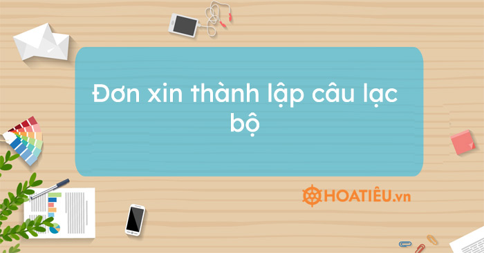 Đơn xin thành lập câu lạc bộ
