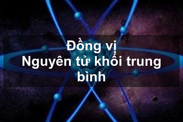 Đồng vị, nguyên tử khối trung bình
