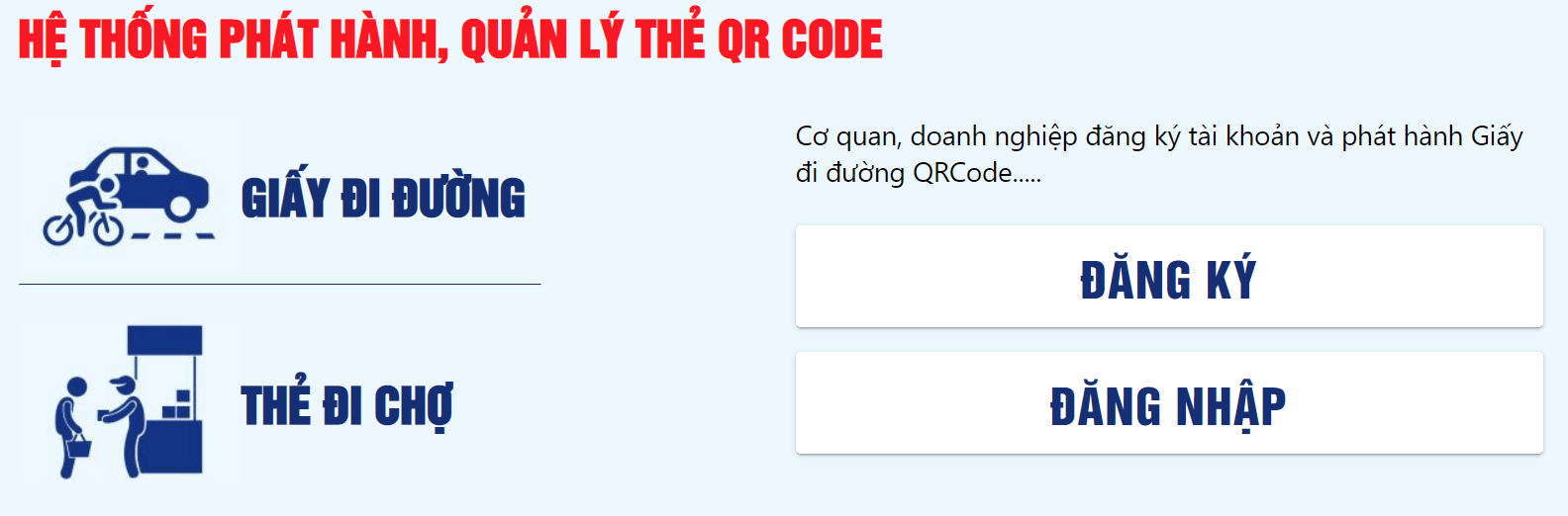 Cách đăng ký mẫu giấy đi đường QRCode mới tại Đà Nẵng
