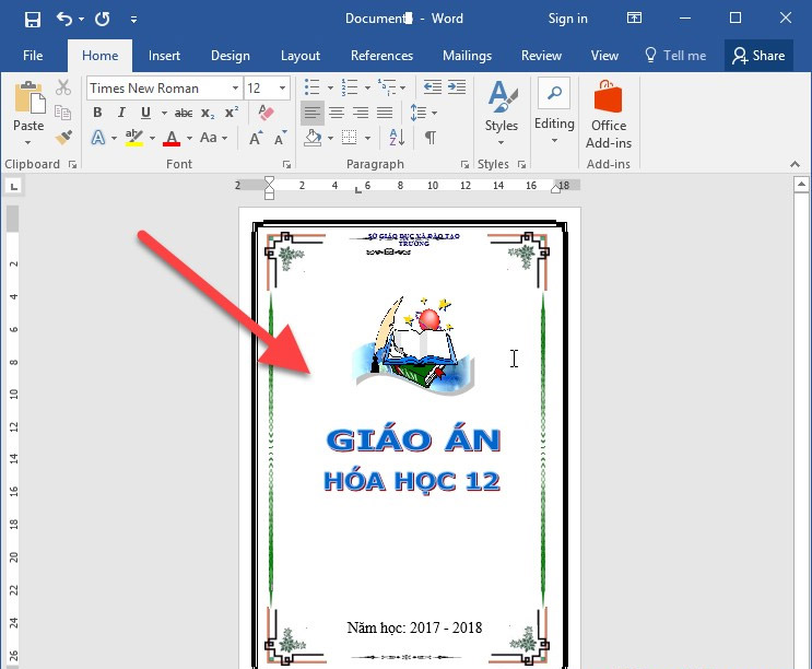 huong-dan-cach-tao-trang-bia-co-khung-vien-dep-cho-giao-an-5 Hướng dẫn cách tạo trang bìa có khung viền đẹp cho giáo án