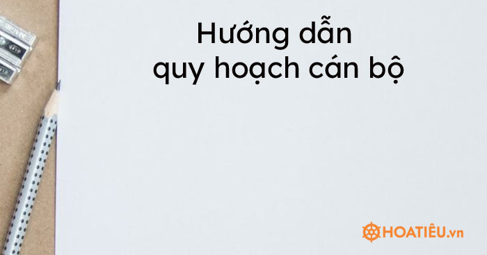 Hướng dẫn quy hoạch cán bộ 2021