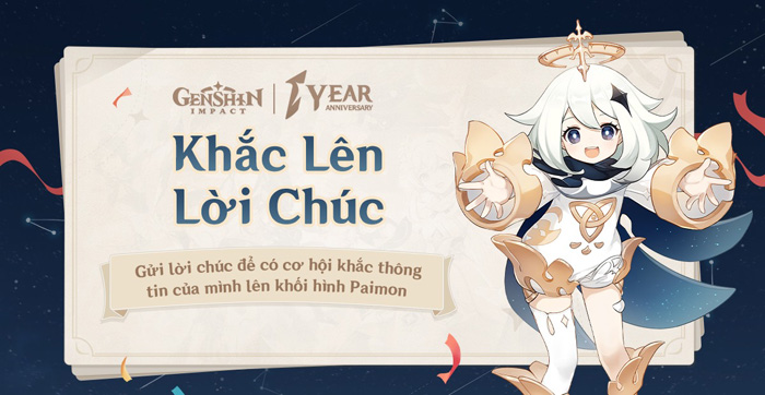 Hướng dẫn sự kiện Khắc Lên Lời Chúc Game Genshin Impact
