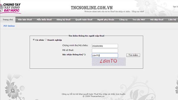 Hướng dẫn tra cứu mã số thuế cá nhân online