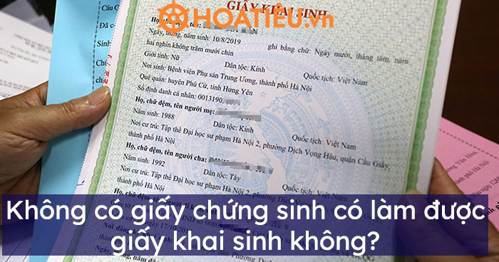 Không có giấy chứng sinh có làm được giấy khai sinh không?