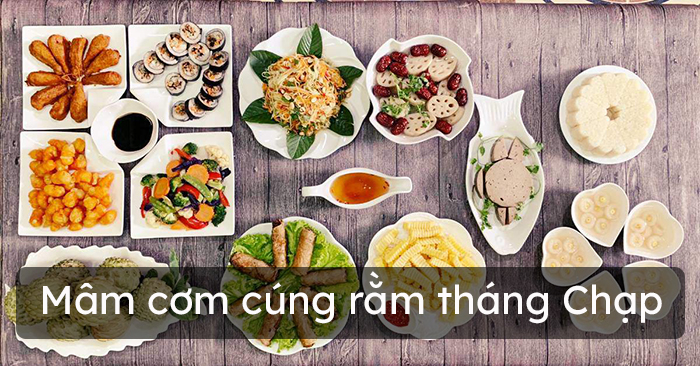 Mâm cơm cúng rằm tháng Chạp