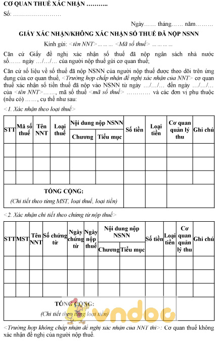 mau-c1-10b-ns-tdt-1 Mẫu C1-10b/NS-TĐT: Giấy xác nhận, không xác nhận số thuế đã nộp Ngân sách Nhà nước