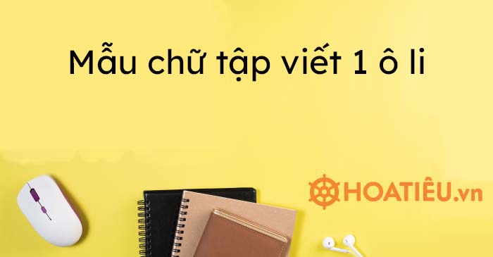 Mẫu chữ 1 ô li