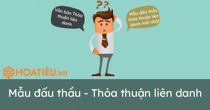 Mẫu đấu thầu thỏa thuận liên danh
