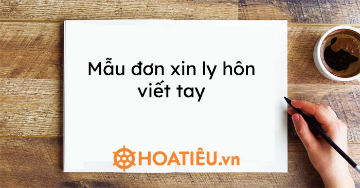 Mẫu đơn xin ly hôn viết tay 2021