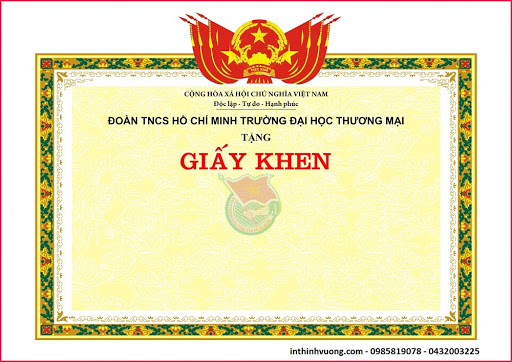 Phôi giấy khen học sinh