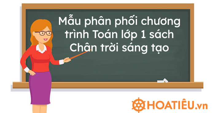 Mẫu phân phối chương trình Toán lớp 1 sách Chân trời sáng tạo