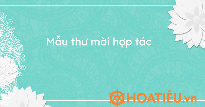 Mẫu thư mời hợp tác