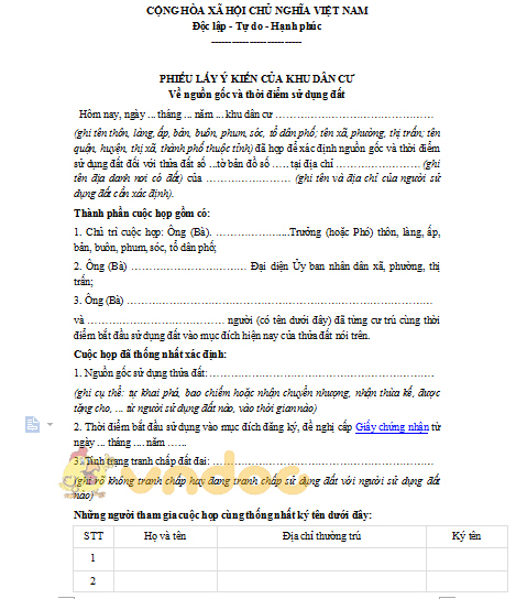 Giấy xác nhận đất không tranh chấp