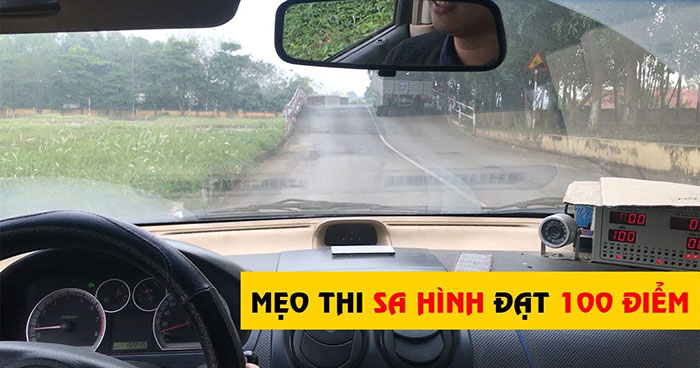Mẹo thi sát hạch sa hình lái xe ô tô đạt 100 điểm