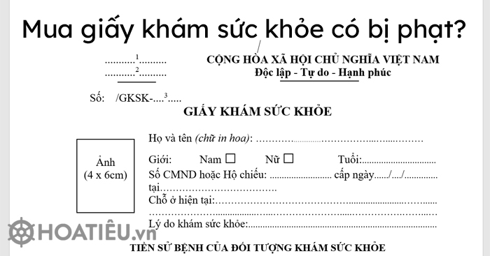 Mua bán giấy khám sức khỏe 2021 có bị phạt?